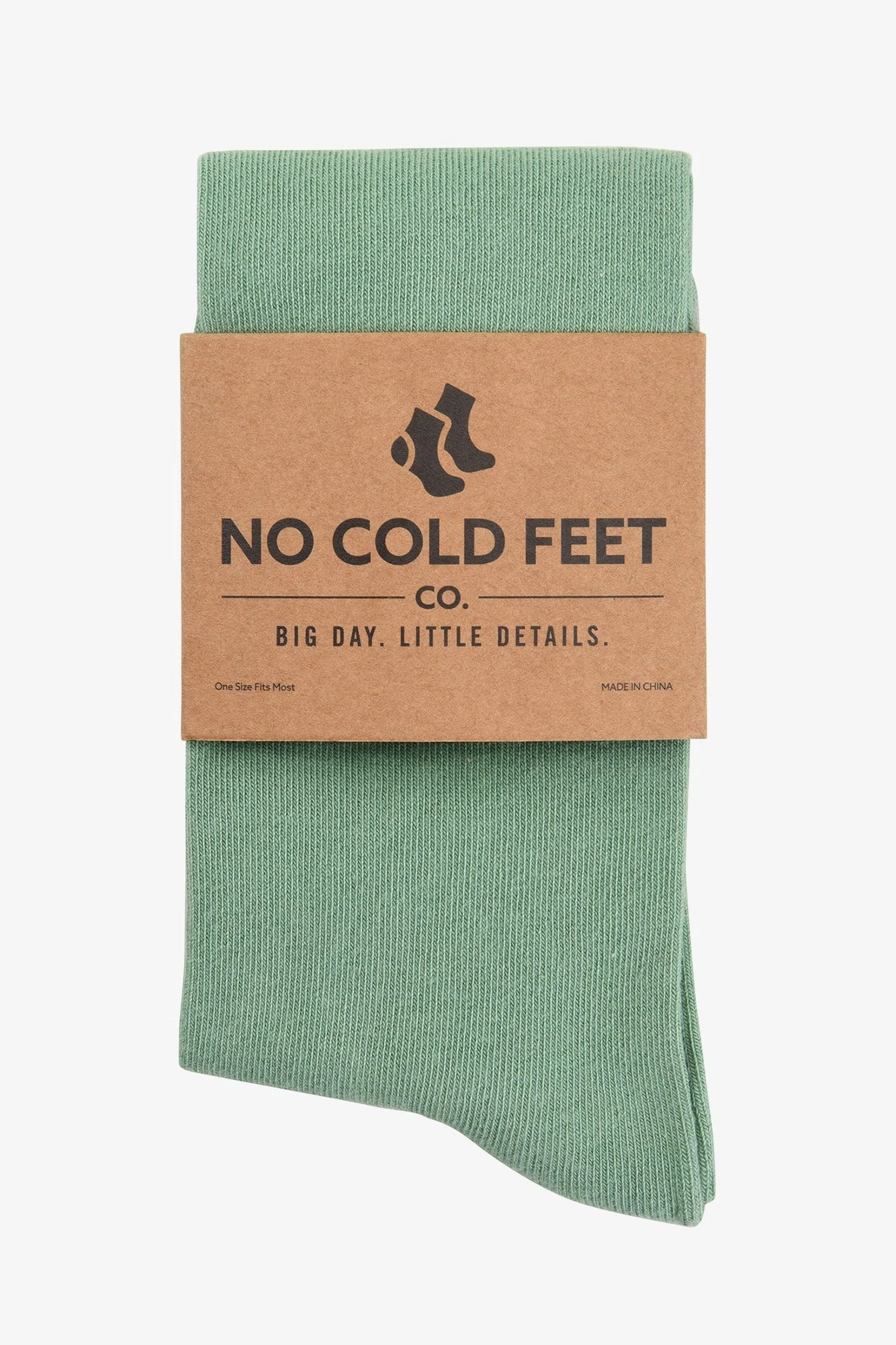 Solid Groomsmen Socks By No Cold Feet - Green 3 Solid Groomsmen Socks By No Cold Feet - Green - Image 3