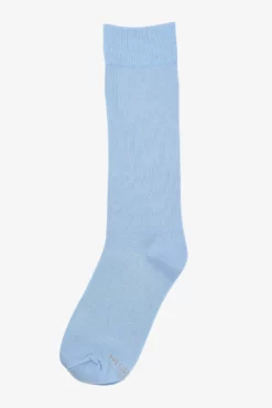 Solid Groomsmen Socks By No Cold Feet - Sky Blue