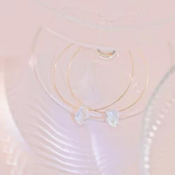 Oceanside Pearl Hoops 7 Oceanside Pearl Hoops -US Skirt Sales 2024 BIRDY GREY OCEANSIDE PEARL HOOPS GOLD 02
