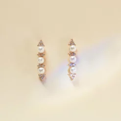 Santa Maria Pearl And Crystal Earrings