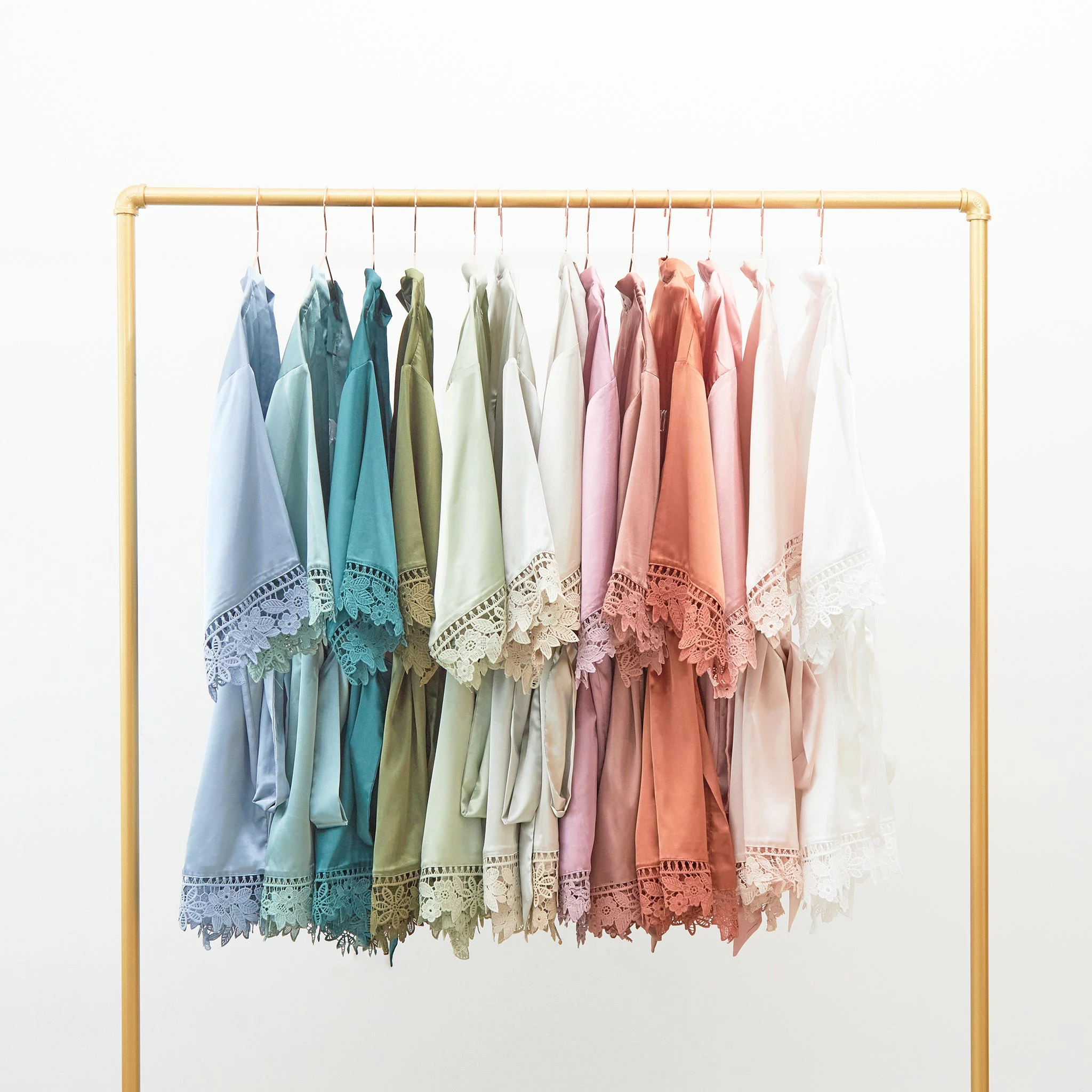 Claudine Lace Robe - Slate Blue 8 Claudine Lace Robe - Slate Blue - Image 8