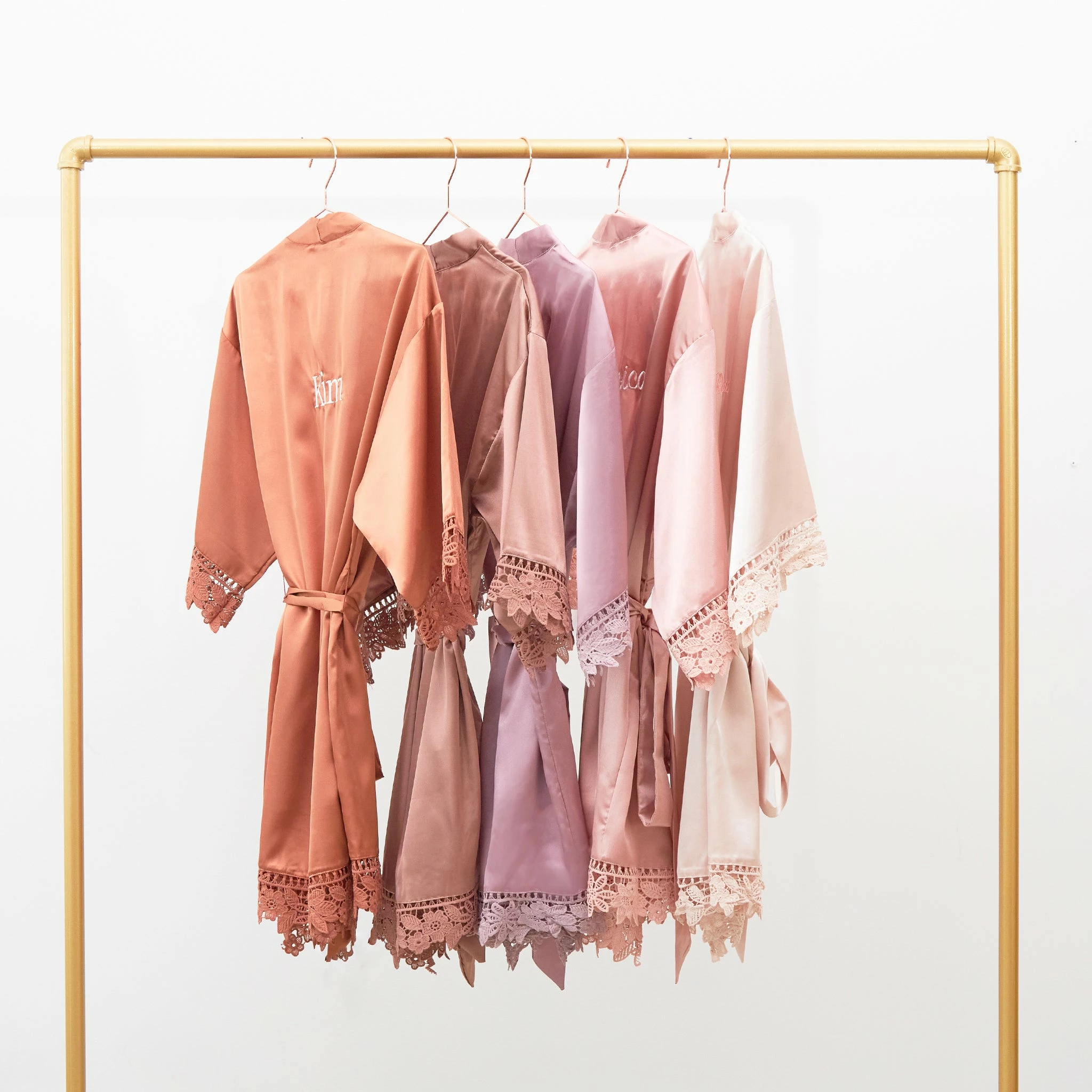 Claudine Lace Robe - Desert Rose 9 Claudine Lace Robe - Desert Rose - Image 9