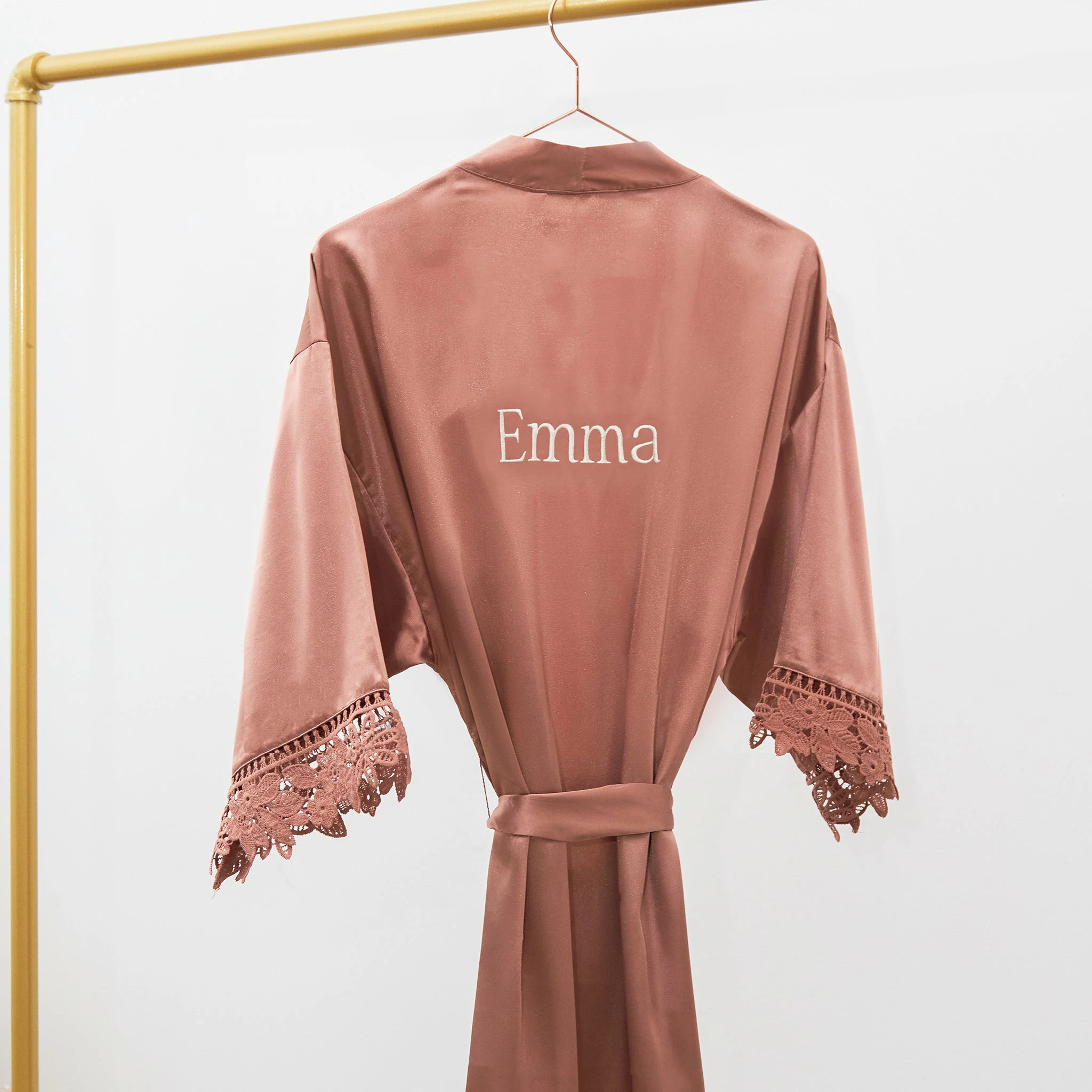 Claudine Lace Robe - Desert Rose 7 Claudine Lace Robe - Desert Rose - Image 7