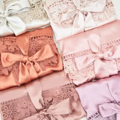 Claudine Lace Robe - Dusty Rose -US Skirt Sales 2024 BIRDYGREY SILKROBES1476.CROPPED.RT