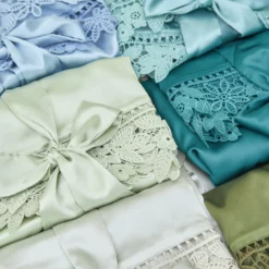 Claudine Lace Robe - Twilight -US Skirt Sales 2024 BIRDYGREY SILKROBES1491.CROPPED.RT