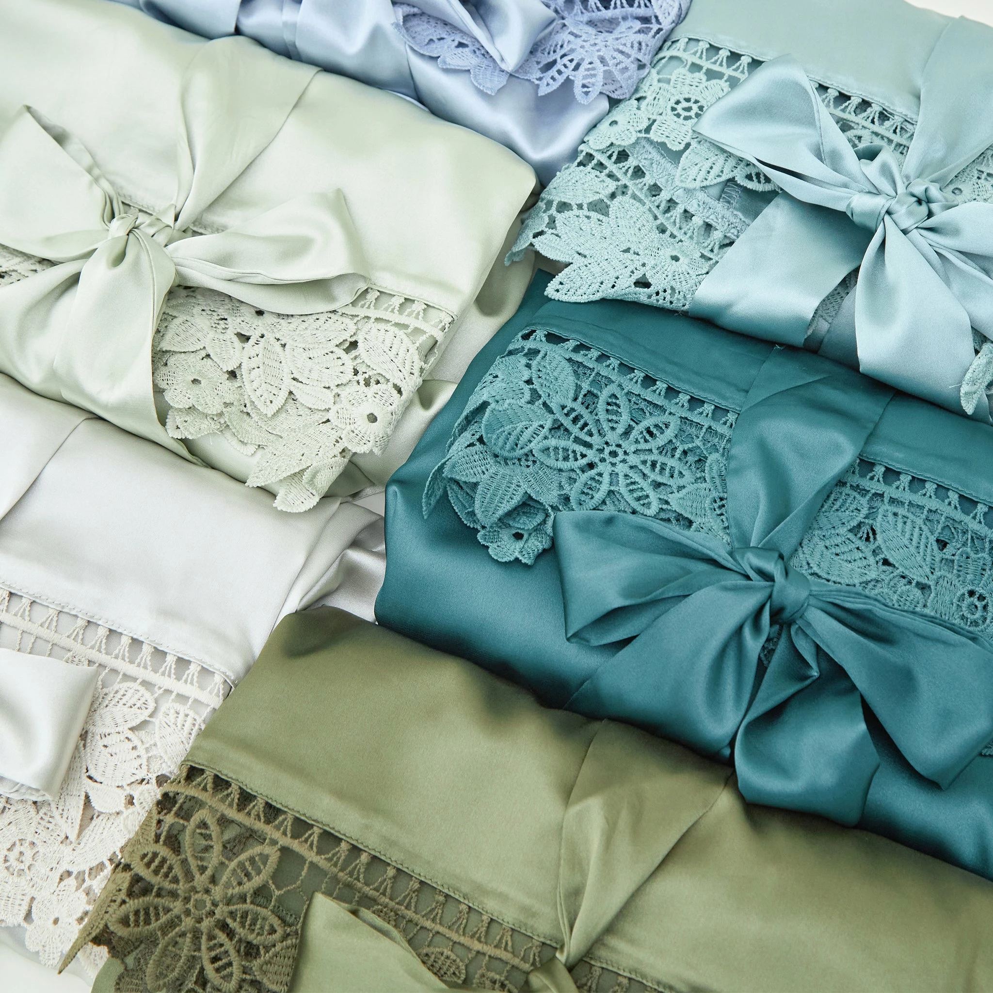 Claudine Lace Robe - Sea Glass 5 Claudine Lace Robe - Sea Glass - Image 5