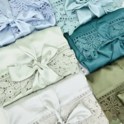 Claudine Lace Robe - Sage -US Skirt Sales 2024 BIRDYGREY SILKROBES1498.CROPPED.RT