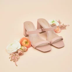 Alby Low Chunky Heel - Nude Blush -US Skirt Sales 2024 BIRDYGREY SHOEHERO0316.RT .CROPPED