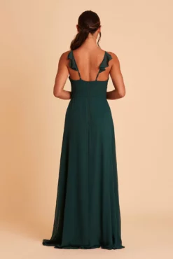 Adelle Chiffon Dress - Emerald 14 Adelle Chiffon Dress - Emerald -US Skirt Sales 2024 BIRDY GREY ADELE BRIDESMAID DRESS EMERALD 04