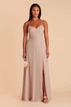Adelle Chiffon Dress - Taupe -US Skirt Sales 2024 BIRDY GREY ADELE CONVERTIBLE BRIDESMAID DRESS TAUPE 02