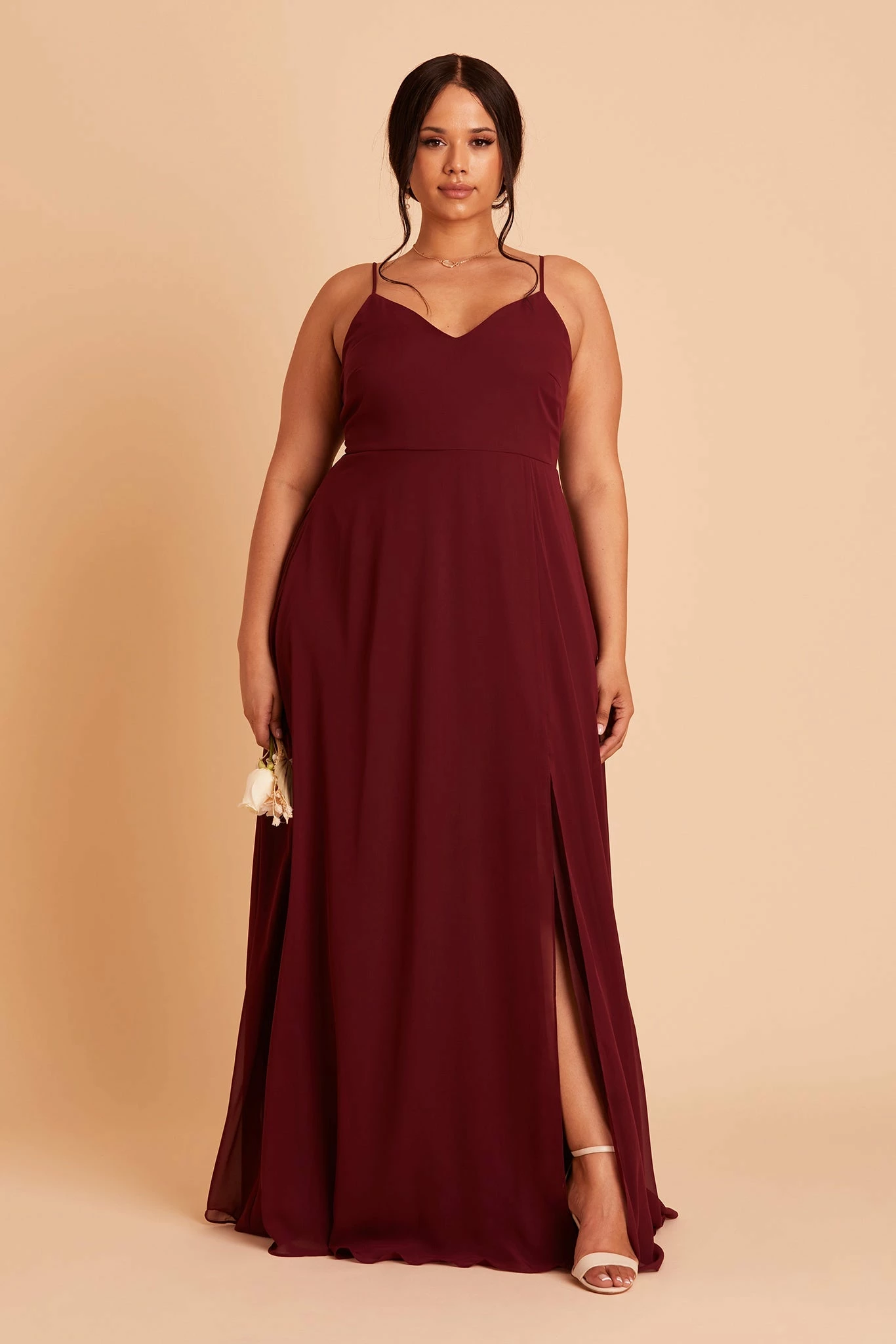 Adelle Chiffon Dress - Cabernet 10 Adelle Chiffon Dress - Cabernet - Image 10