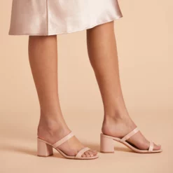 Alby Low Chunky Heel - Nude Blush -US Skirt Sales 2024 BIRDY GREY ALBY SHOE NUDE BLUSH 01