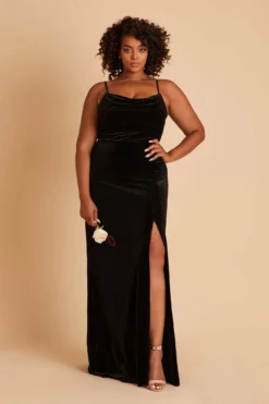 Ash Velvet Dress - Black -US Skirt Sales 2024 BIRDY GREY ASH PLUS SIZE VELVET BRIDESMAID DRESS BLACK 02 f7932ba0 f883 4601 8eee 25e1a997d2ea