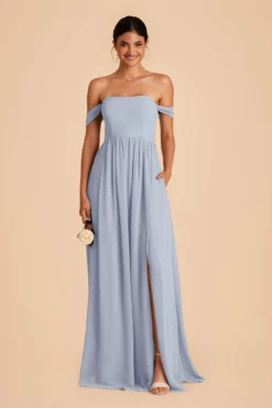 August Convertible Dress - Dusty Blue