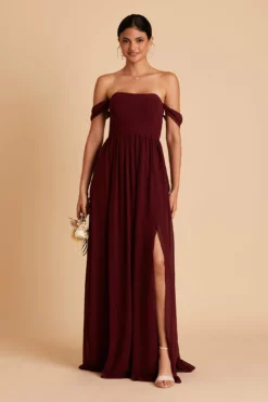 August Convertible Dress - Cabernet