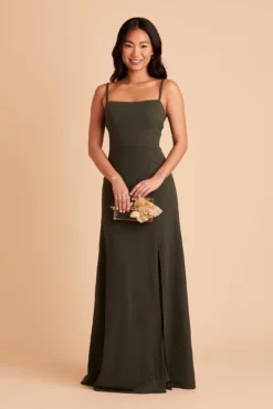Benny Crepe Dress - Olive 16 Benny Crepe Dress - Olive -US Skirt Sales 2024 BIRDY GREY BENNY BRIDESMAID DRESS OLIVE 03
