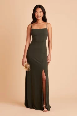 Benny Crepe Dress - Olive 21 Benny Crepe Dress - Olive -US Skirt Sales 2024 BIRDY GREY BENNY BRIDESMAID DRESS OLIVE 05