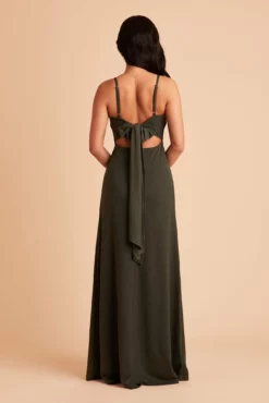 Benny Crepe Dress - Olive 22 Benny Crepe Dress - Olive -US Skirt Sales 2024 BIRDY GREY BENNY BRIDESMAID DRESS OLIVE 06