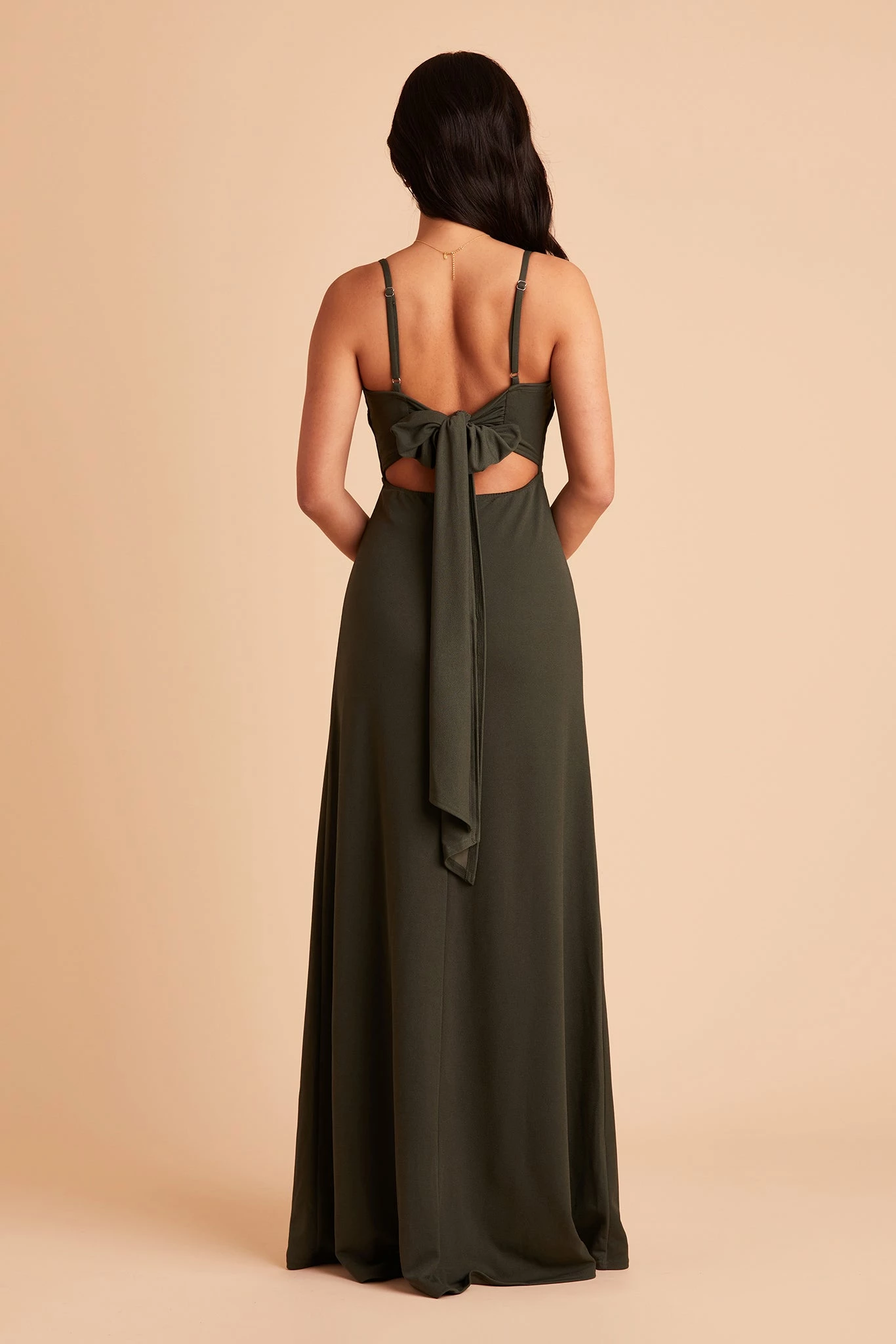 Benny Crepe Dress - Olive 9 Benny Crepe Dress - Olive - Image 9