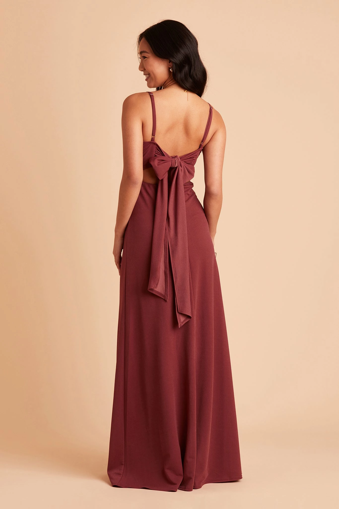 Benny Crepe Dress - Rosewood 7 Benny Crepe Dress - Rosewood - Image 7