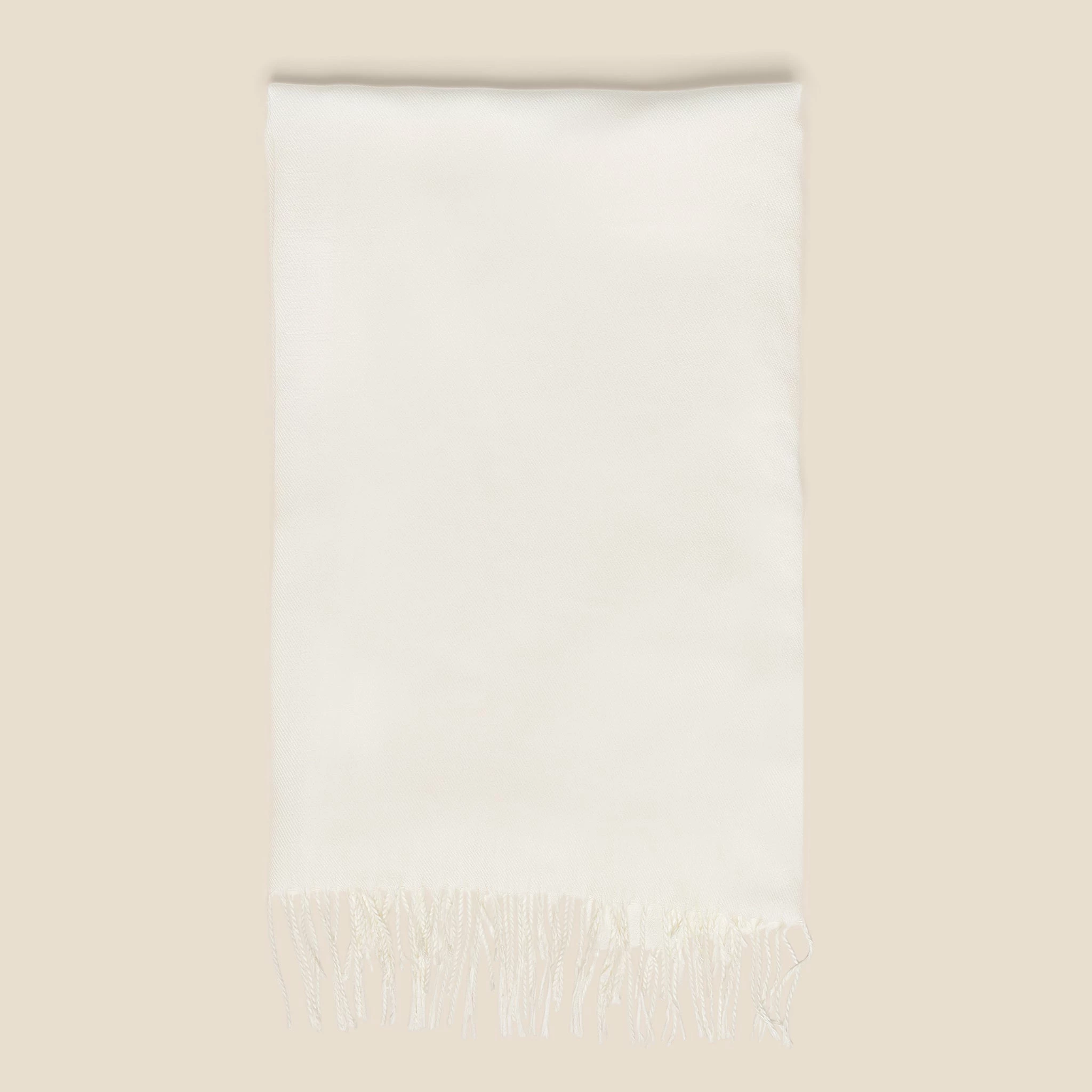 Shawl With Fringe - Cream 8 Shawl With Fringe - Cream - Image 8