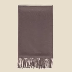 Shawl With Fringe - Dark Grey -US Skirt Sales 2024 BIRDY GREY CASHMERE SHAWL FLAT LAY TMS LIVE PREVIEW DARK GRAY 01