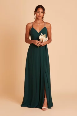 Cindy Chiffon Dress - Emerald