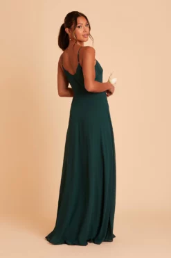 Cindy Chiffon Dress - Emerald -US Skirt Sales 2024 BIRDY GREY CINDY BRIDESMAID DRESS EMERALD 06