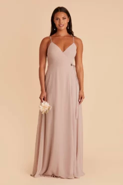 Cindy Chiffon Dress - Taupe -US Skirt Sales 2024 BIRDY GREY CINDY CONVERTIBLE BRIDESMAID DRESS TAUPE 02