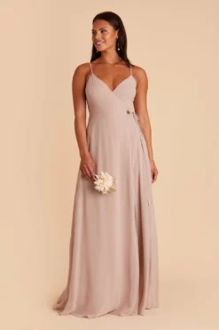 Cindy Chiffon Dress - Taupe -US Skirt Sales 2024 BIRDY GREY CINDY CONVERTIBLE BRIDESMAID DRESS TAUPE 05
