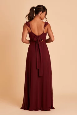 Doris Chiffon Dress - Cabernet 23 Doris Chiffon Dress - Cabernet -US Skirt Sales 2024 BIRDY GREY DORIS BRIDESMAID DRESS CABERNET 07