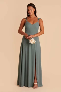Doris Chiffon Dress - Sea Glass 13 Doris Chiffon Dress - Sea Glass -US Skirt Sales 2024 BIRDY GREY DORIS CONVERTIBLE BRIDESMAID DRESS SEA GLASS 03