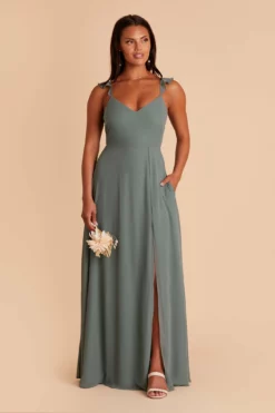 Doris Chiffon Dress - Sea Glass 14 Doris Chiffon Dress - Sea Glass -US Skirt Sales 2024 BIRDY GREY DORIS CONVERTIBLE BRIDESMAID DRESS SEA GLASS 04