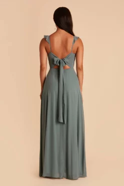 Doris Chiffon Dress - Sea Glass 15 Doris Chiffon Dress - Sea Glass -US Skirt Sales 2024 BIRDY GREY DORIS CONVERTIBLE BRIDESMAID DRESS SEA GLASS 05