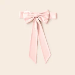 Liz Flower Girl Sash - Sheen Pale Pink