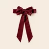 Liz Flower Girl Sash - Sheen Cabernet