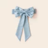 Liz Flower Girl Sash - Sheen Light Blue