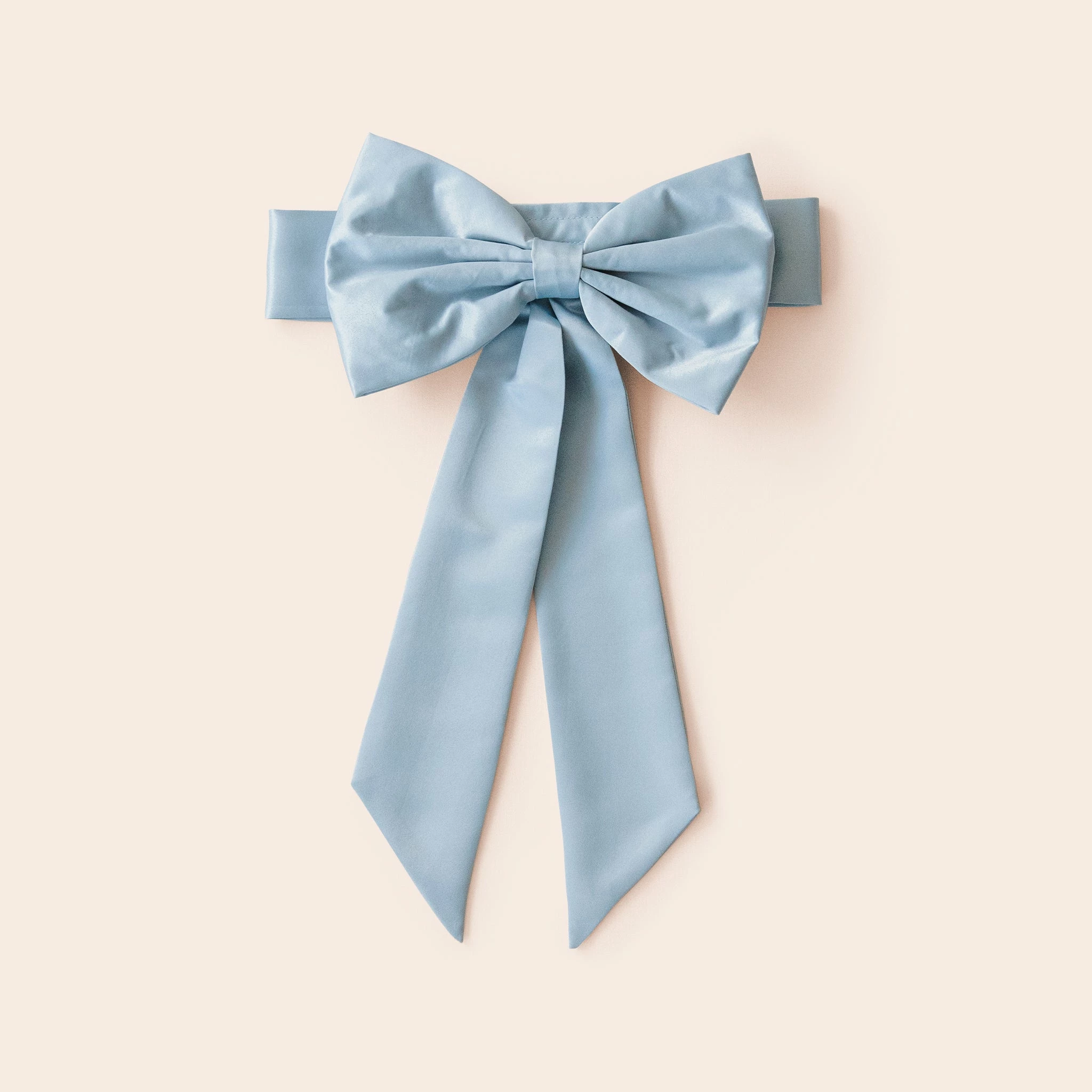 Liz Flower Girl Sash - Sheen Light Blue 1 Liz Flower Girl Sash - Sheen Light Blue