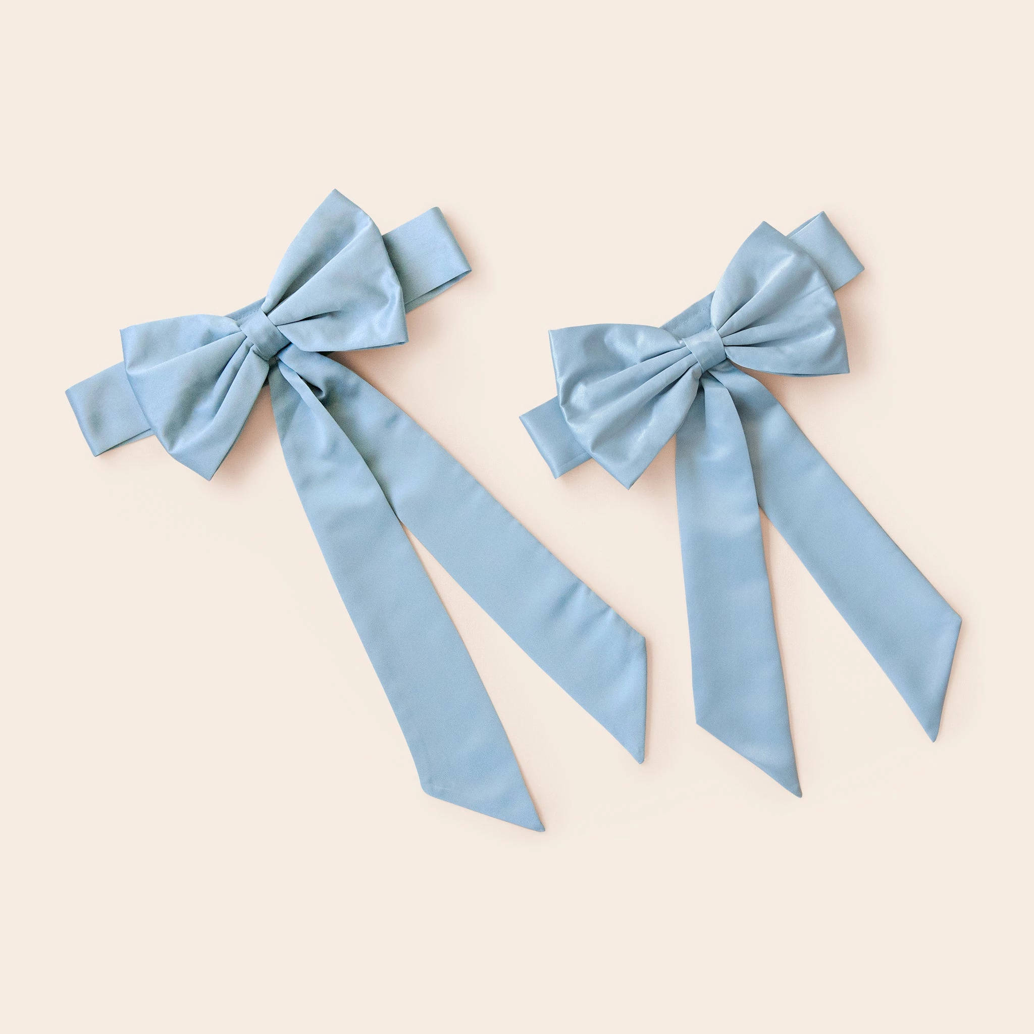 Liz Flower Girl Sash - Sheen Light Blue 4 Liz Flower Girl Sash - Sheen Light Blue - Image 4