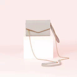 Envelope Clutch - Grey -US Skirt Sales 2024 BIRDY GREY ENVELOPE BRIDESMAID CLUTCH GREY 03