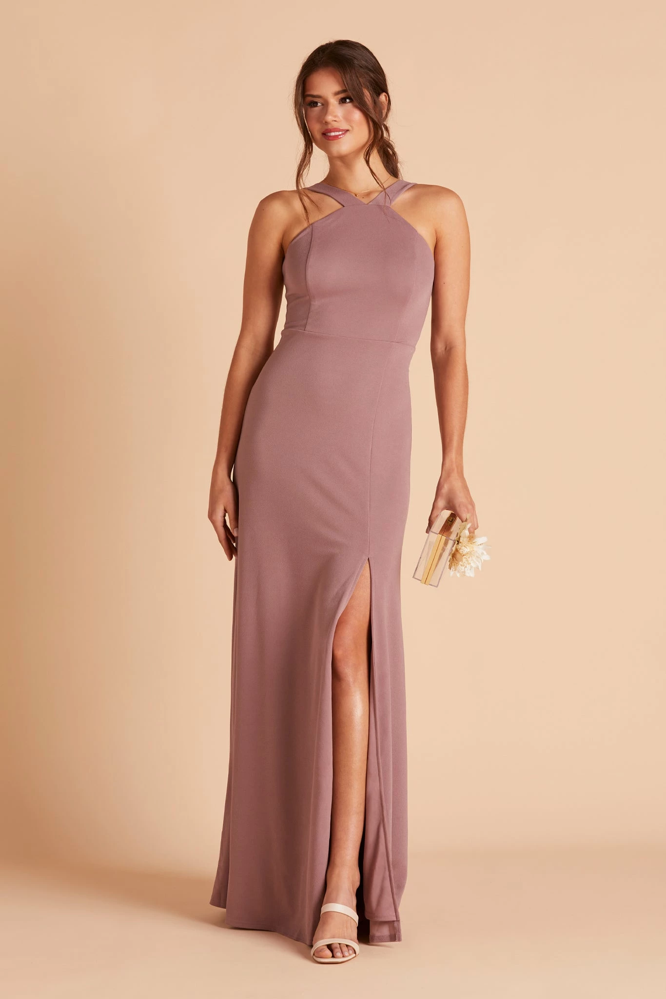 Gene Dress - Dark Mauve 1 Gene Dress - Dark Mauve