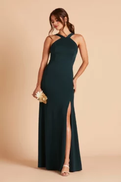Gene Dress - Emerald -US Skirt Sales 2024 BIRDY GREY GENE BRIDESMAID DRESS EMERALD 02