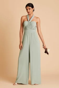 Gigi Convertible Jumpsuit - Sage -US Skirt Sales 2024 BIRDY GREY GIGI CONVERTIBLE BRIDESMAID JUMPSUIT SAGE 06