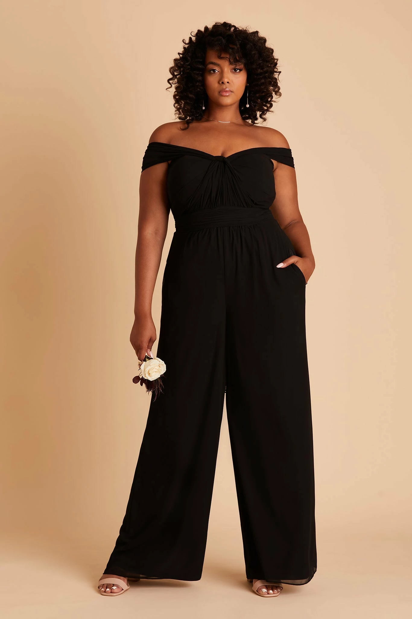 Gigi Convertible Jumpsuit - Black - Image 2