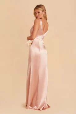 Gloria Shiny Satin Dress - Rose Gold 14 Gloria Shiny Satin Dress - Rose Gold -US Skirt Sales 2024 BIRDY GREY GLORIA SATIN BRIDESMAID DRESS ROSEGOLD 06