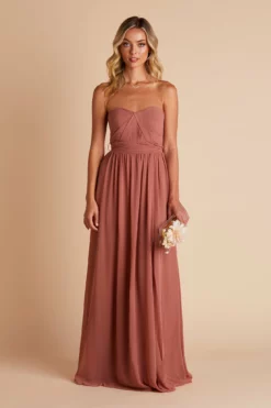 Grace Convertible Dress - Desert Rose -US Skirt Sales 2024 BIRDY GREY GRACE CONVERTIBLE SLIT BRIDESMAID DRESS DESERT ROSE 03