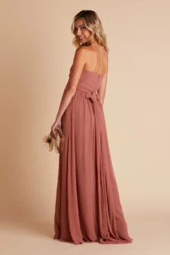 Grace Convertible Dress - Desert Rose -US Skirt Sales 2024 BIRDY GREY GRACE CONVERTIBLE SLIT BRIDESMAID DRESS DESERT ROSE 08