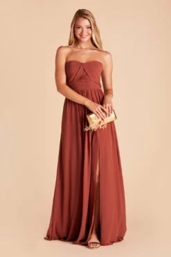 Grace Convertible Dress - Spice -US Skirt Sales 2024 BIRDY GREY GRACE CONVERTIBLE SLIT BRIDESMAID DRESS SPICE 02