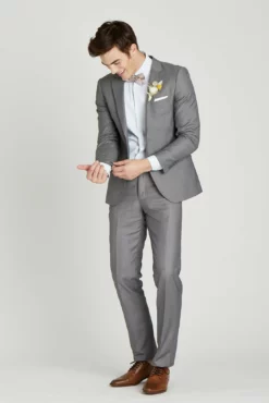 Textured Gray Suit Pants By SuitShop -US Skirt Sales 2024 BIRDY GREY GROOMSMEN SUIT TEXTURED GRAY 02 f4bc73d1 879d 41f9 9a26 a1bcb7c3035f