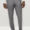 Textured Gray Suit Pants By SuitShop